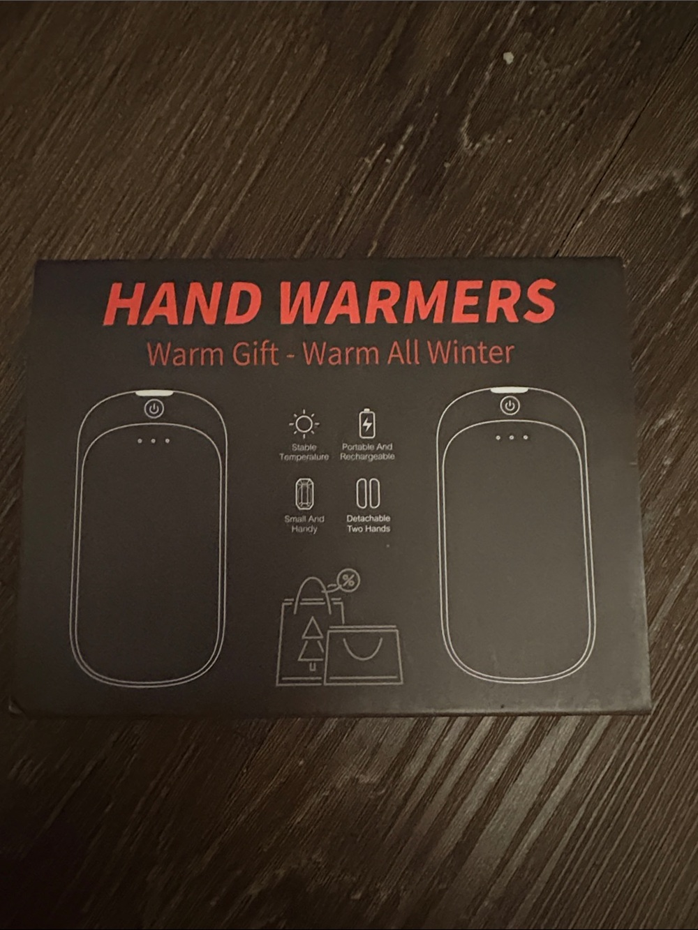 Hand Warmers - Black and Red Packaging